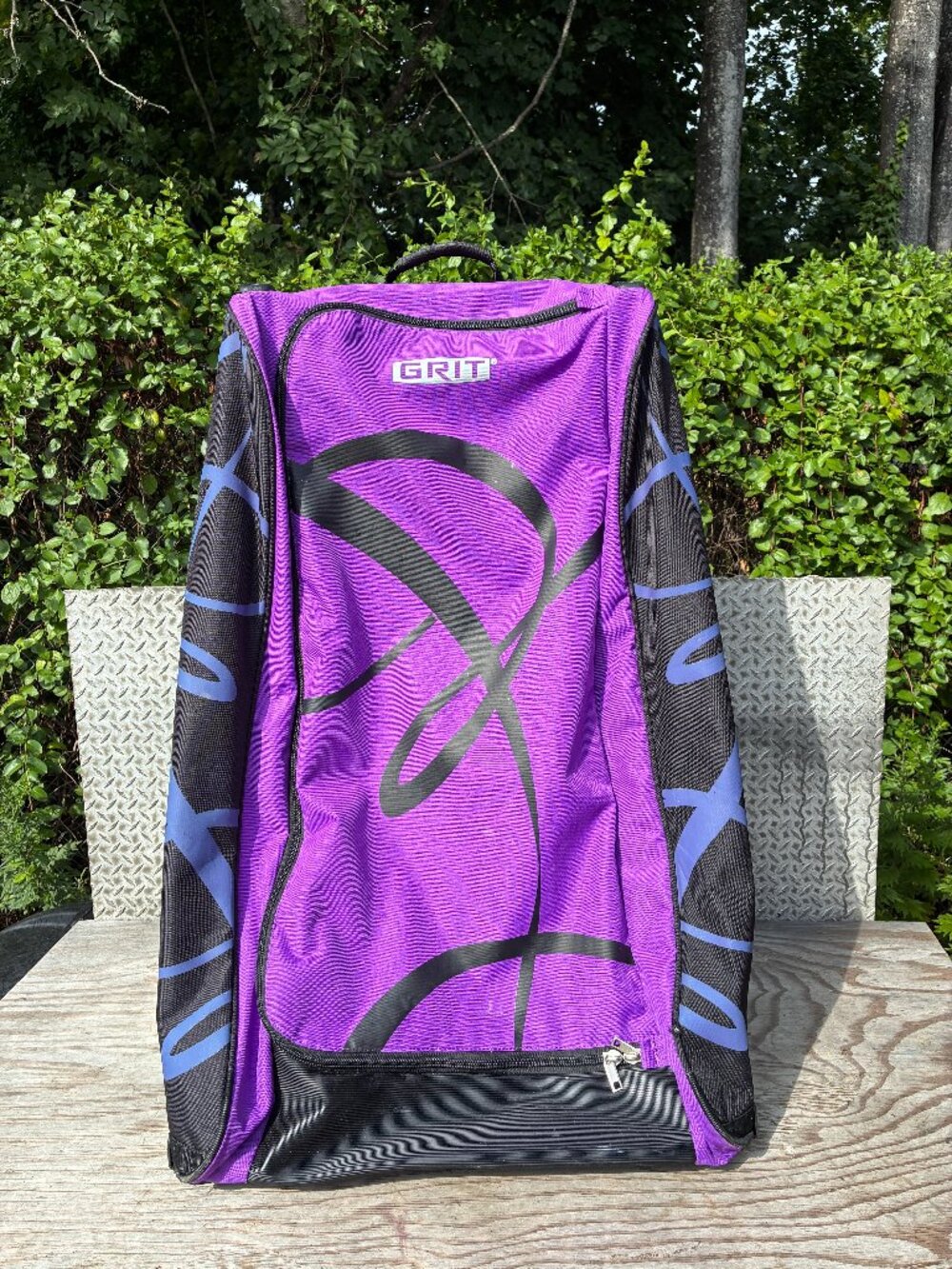 GRIT DT2 Dance Tower Bag 33" Purple Black Rolling Wheeled Duffel Luggage Garment